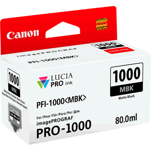 Cartridge Canon PFI-1000MBK, PFI-1000 MBK, 0545C001 - originálny (Matná čierna)