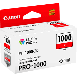 Cartridge Canon PFI-1000R, PFI-1000 R, 0554C001 - originálny (Červená)