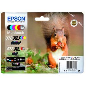 Cartridge Epson 378XL + 478XL, C13T379D4010 - originálny (Multipack)