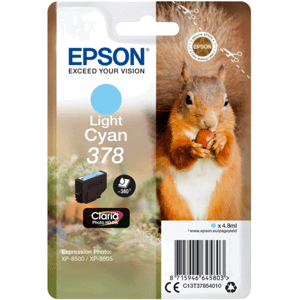 Cartridge Epson 378, C13T37854010 - originálny (Svetlo azúrový)