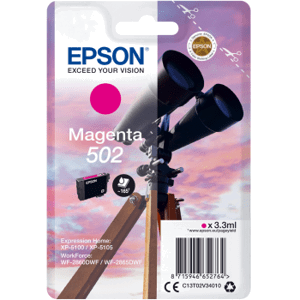 Cartridge Epson 502, C13T02V34010 - originálny (Purpurová)