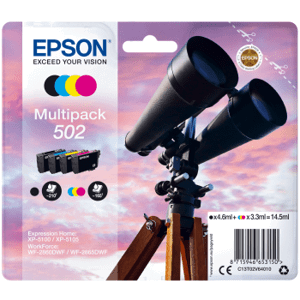 Cartridge Epson 502, C13T02V64010 - originálny (Multipack)