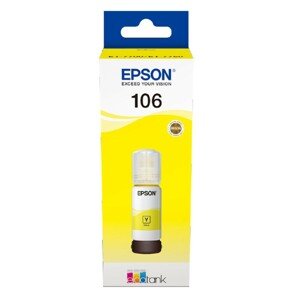 Epson 106, C13T00R440, fľaša s atramentom - originálny (Žltá)