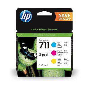 Cartridge HP 711, HP P2V32A - originálny (Multipack CMY)