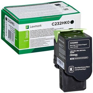 Toner Lexmark C232HK0, Return - originálny (Čierny)