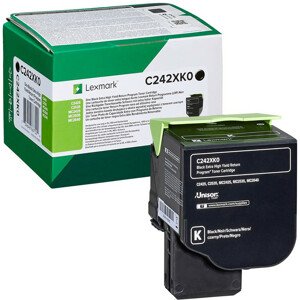 Toner Lexmark C242XK0, Return - originálny (Čierny)