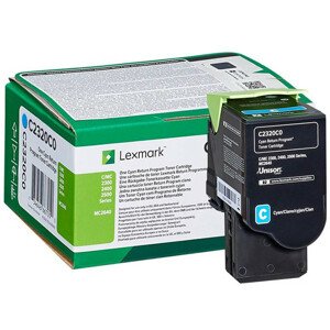 Toner Lexmark C2320C0, Return - originálny (Azúrový)