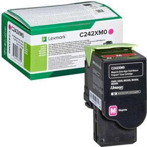 Toner Lexmark C242XM0, Return - originálny (Purpurový)