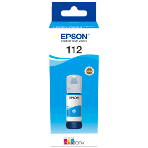 Epson 112, C13T06C24A, fľaša s atramentom - originálny (Azúrová)