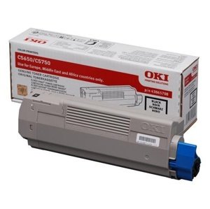 Oki Toner OKI C5650, 5750, čierny, 43865708, 8000s, O - originál