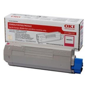 Oki Toner OKI C5850, 5950, červený, 43865722, 6000s, O - originál