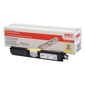 Oki Toner OKI C110 / 130n, yellow, 44250717, 1500s, O - originál