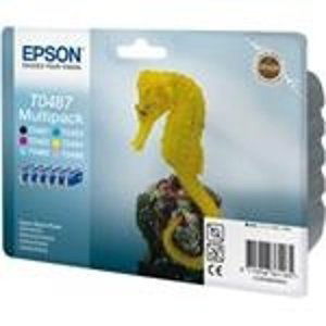 Epson Atramentová cartridge Epson RX500, RX600, R200, R300, C13T048C40, čierna / modrá / jún