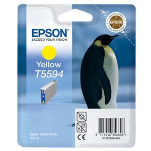 Epson Atramentová cartridge Epson Stylus Photo RX700, C13T55944010, žltá, 13ml, O