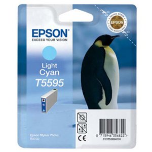 Epson Atramentová cartridge Epson Stylus Photo RX700, C13T55954010, svetlo modrá, 13ml,