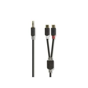 Kábel Jack 3,5mm stereo/2x Cinch 0,2m NEDIS CABW22250AT02