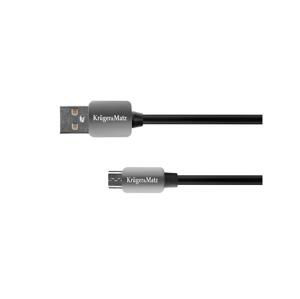 Kábel KRUGER & MATZ KM0324 USB/micro USB 1m Black