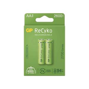 Batérie AA (R6) nabíjacie 1,2V/2600mAh GP Recyko  2ks