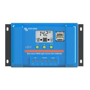 Solárny regulátor PWM Victron Energy 5A LCD a USB 12V / 24V