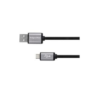 Kábel KRUGER & MATZ KM1236 USB/micro USB 1,8m Black