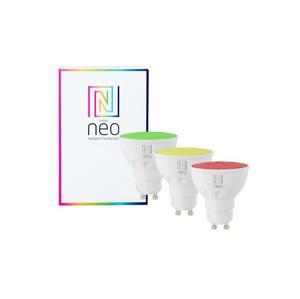 Immax NEO SMART sada 3x žiarovka LED GU10 6W RGB+CCT barevná a biela, stmívatelná, WiFi 07724C