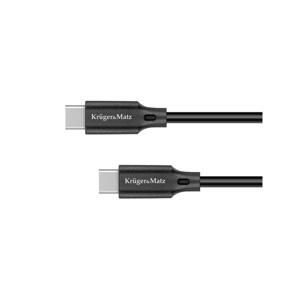 Kábel KRUGER & MATZ KM1261 Basic USB-C/USB-C 2,5m Black