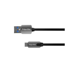 Kábel KRUGER & MATZ KM0347 USB/USB-C 0,5m Black