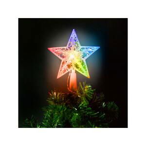 Dekorácia vianočná FAMILY 58034 hviezda na špici stromčeka
