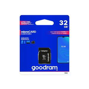 Goodram microSDHC 32GB UHS-I U1 + adapter M1AA-0320R12
