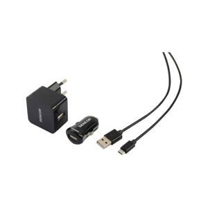 Nabíjačka SCO 516-000BK USB KIT 1M/WALL/CAR SENCOR