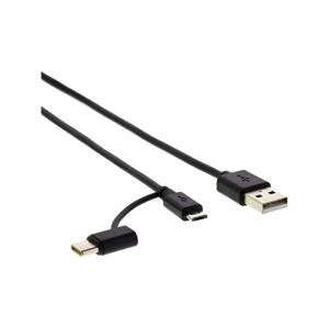 Kábel SENCOR SCO 522-015 BK USB A/M-Micro B/C 2.0 1,5m Black