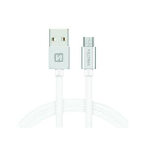 Kábel SWISSTEN 71522203 USB/Micro USB 1,2m Silver