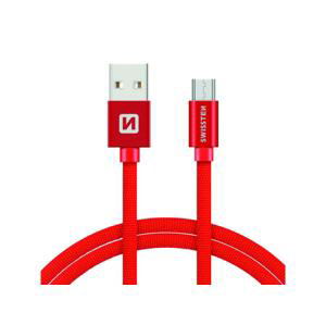 Kábel SWISSTEN 71522206 USB/Micro USB 1,2m Red