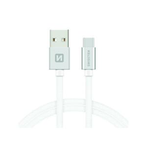 Kábel SWISSTEN 71521203 USB/USB-C 1,2m White