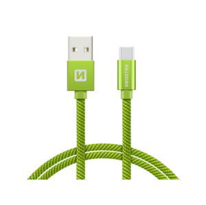 Kábel SWISSTEN 71521207 USB/USB-C 1,2m Green