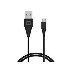 Kábel SWISSTEN 71504303 USB/Micro USB 1,5m Black (dlhší konektor 9mm)