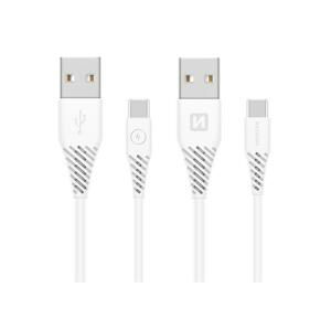 Kábel SWISSTEN 71504402 USB/USB-C 3.1 1,5m White (dlhší konektor 9mm)