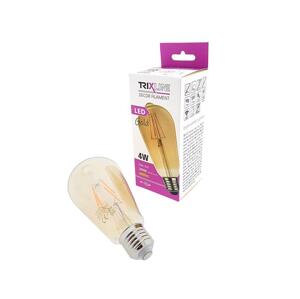 Žiarovka Filament LED E27 4W biela teplá TRIXLINE ST64 Gold