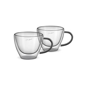 Pohár LAMART LT9117 Vaso cappuccino 2ks 190ml Black