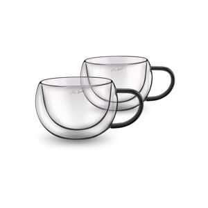 Pohár LAMART LT9114 Vaso cappuccino 2ks 270ml Black