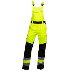 Reflexné nohavice s trakmi ARDON®SIGNAL+ žlto-čierne skrátené | H5935/XL