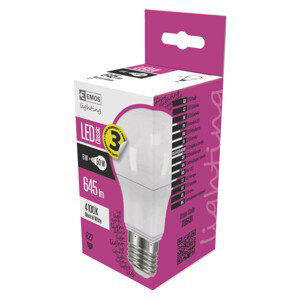 EMOS LED ŽIAROVKA CLASSIC A60 8W(50W) 645lm E27 NW