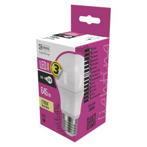 EMOS LED ŽIAROVKA CLASSIC A60 8W(50W) 645lm E27 WW