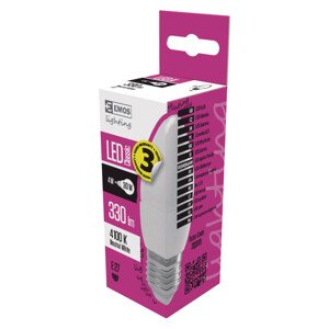 EMOS LED ŽIAROVKA CLASSIC CANDLE 4W(30W) 330lm E27 NW