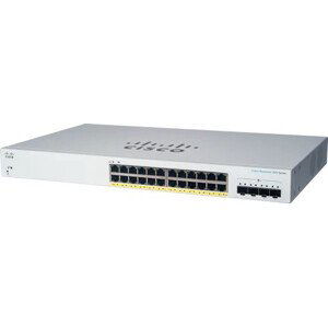 Cisco switch CBS220-24FP-4X (24xGbE, 4xSFP+, 24xPoE+, 382W)