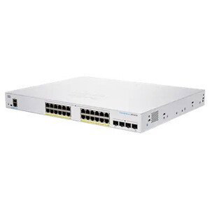 Cisco switch CBS350-24P-4G-EU (24xGbE, 4xSFP, 24xPoE+, 195W, fanless) - REFRESH