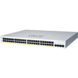 Cisco switch CBS220-48P-4G (48xGbE, 4xSFP, 48xPoE+, 382W) - REFRESH