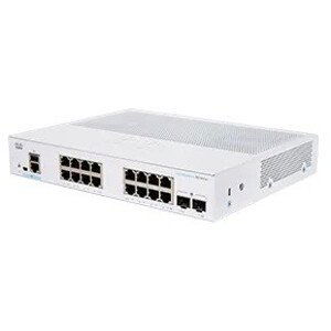 Cisco switch CBS350-16T-E-2G-EU (16xGbE, 2xSFP, fanless) - REFRESH