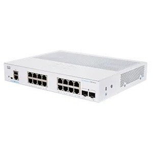 Cisco switch CBS350-16T-2G-EU (16xGbE, 2xSFP, fanless) - REFRESH