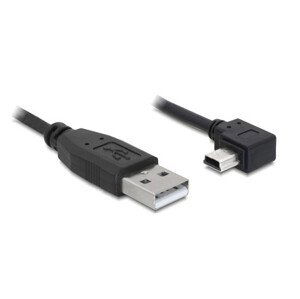 Delock kábel USB 2.0 A-samec > USB mini-B 5-pin samec pravoúhly, 0,5 metra